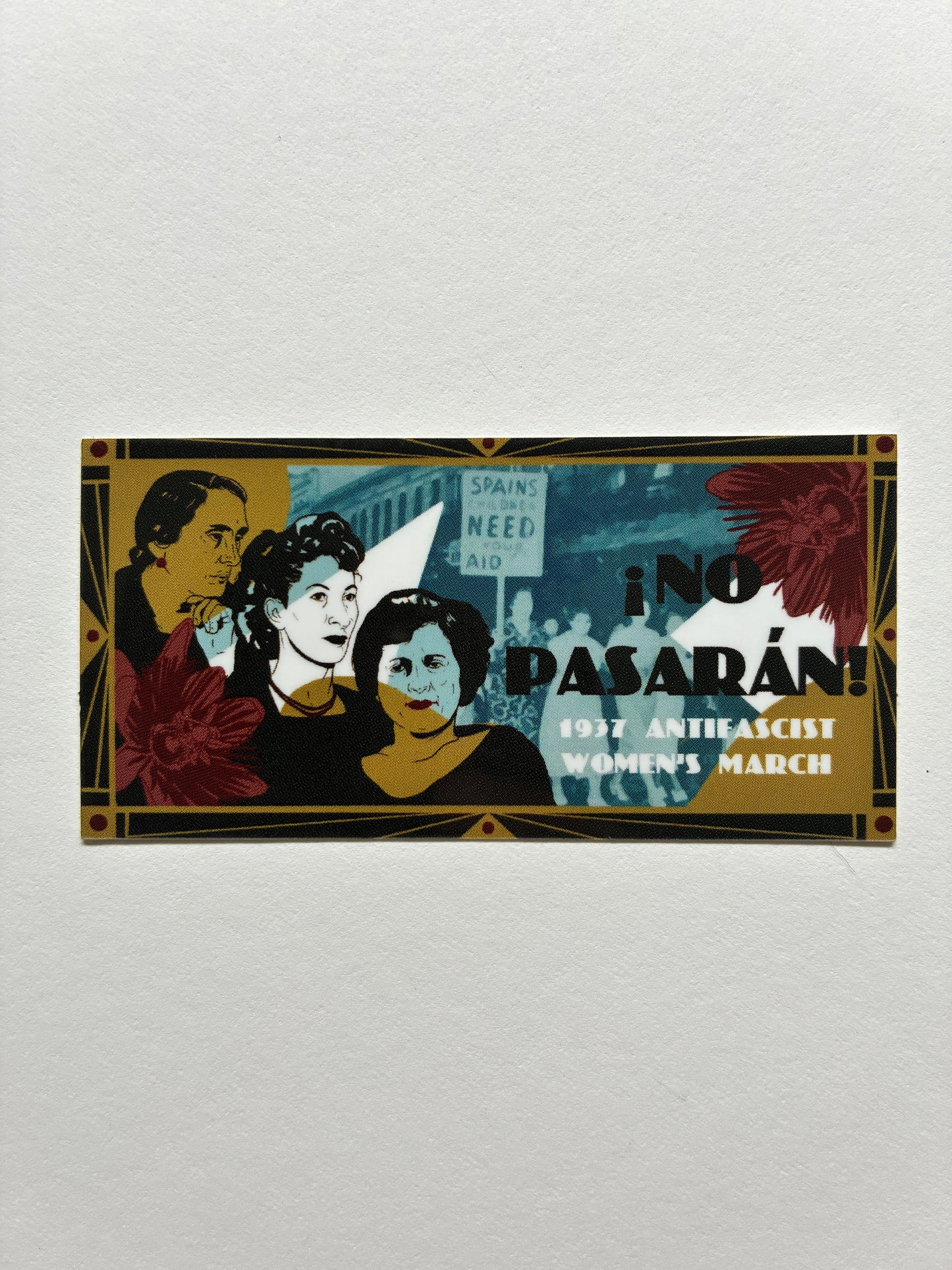 1937 Antifascist Women's March stickers