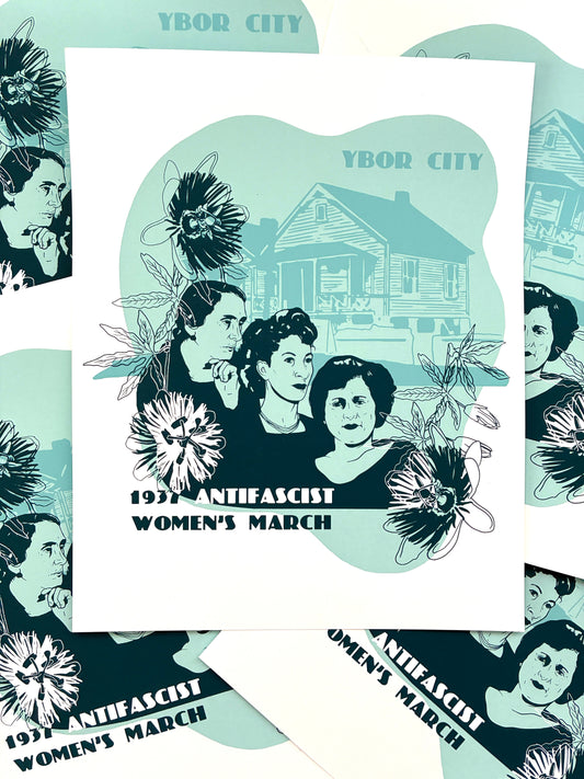 1937 Antifascist Women's March print
