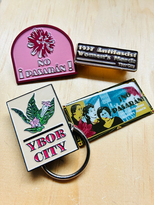 Enamel pin and keychain bundle